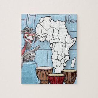 Africa Puzzle with Akachi (110 pieces)
