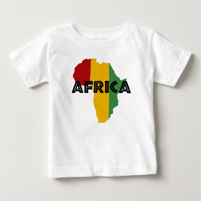 Africa Rasta Color Baby T-Shirt (Front)
