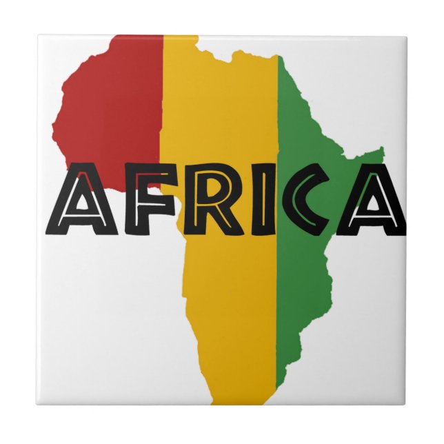 Africa Rasta Color Tile (Front)