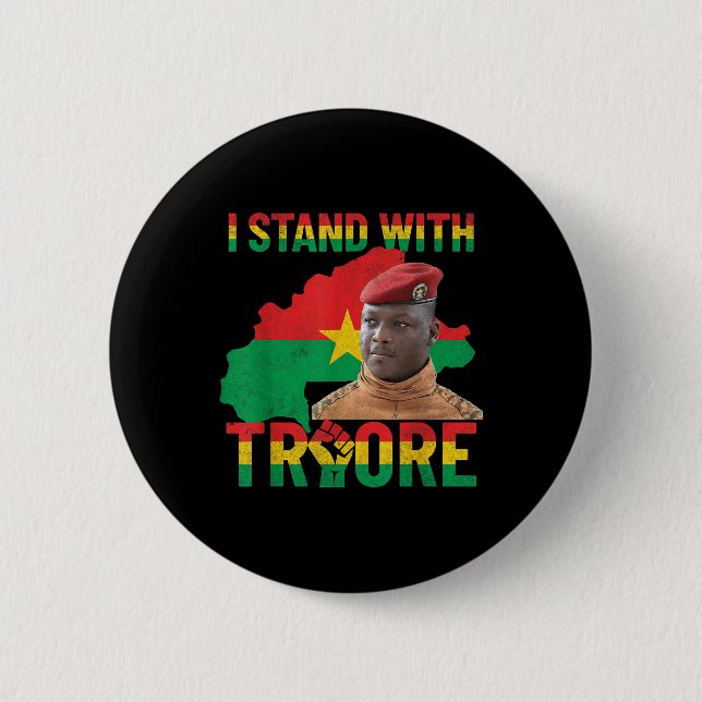 Africa Resistance Thomas Sankara Burkina Faso Ibra Button (Front)