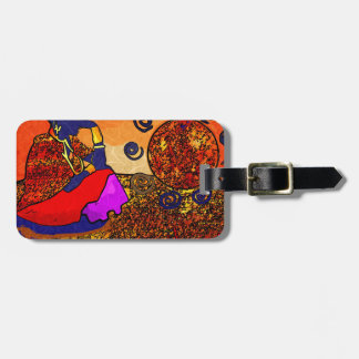 Africa retro vintage style gifts luggage tag