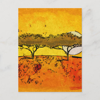 Africa retro vintage style gifts postcard
