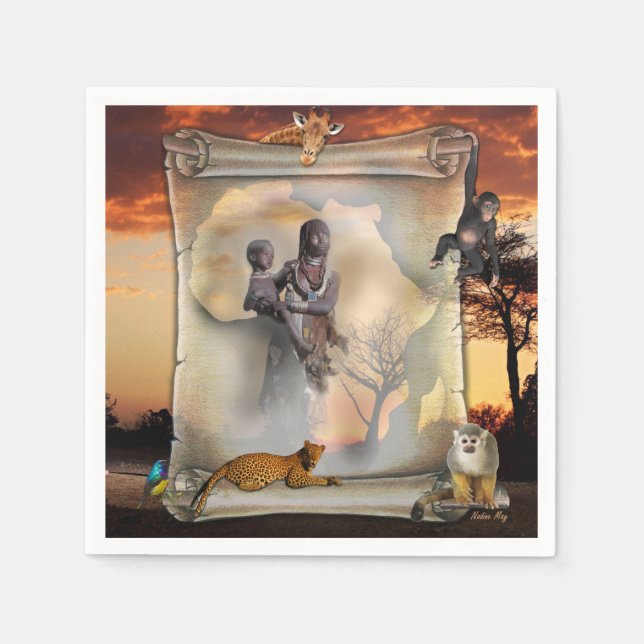 Africa’s expressions napkins (Front)