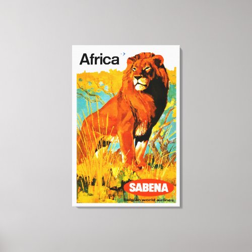 Africa  Sabena Canvas Print