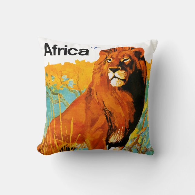 Africa ~ Sabena Throw Pillow (Front)