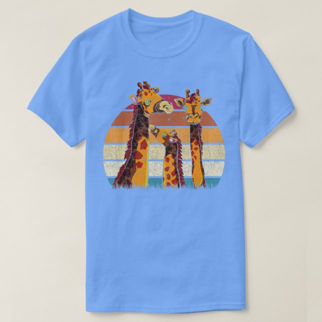 Africa Safari Animal Family Zoo Keeper Gift Retro  T-Shirt (Design Front)