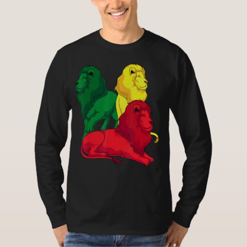 Africa Safari Animal King Zoo Animal   Colorful Li T_Shirt