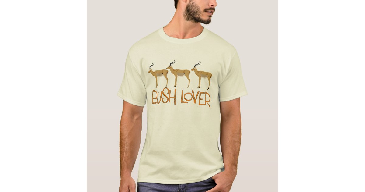 Africa Safari Bush Lover Tshirt | Zazzle