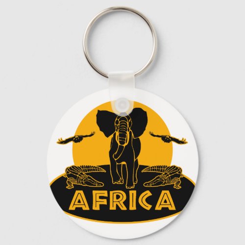 africa safari keychain