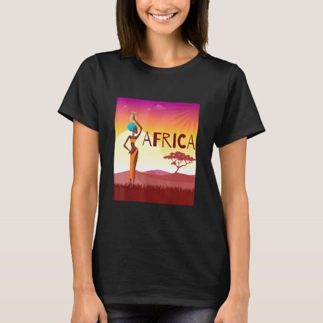 Africa Safari Wild Animals Cute Novelty  5 T-Shirt (Front)