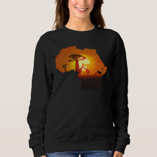 Africa Savannah Continent Lion African King Cradle Sweatshirt