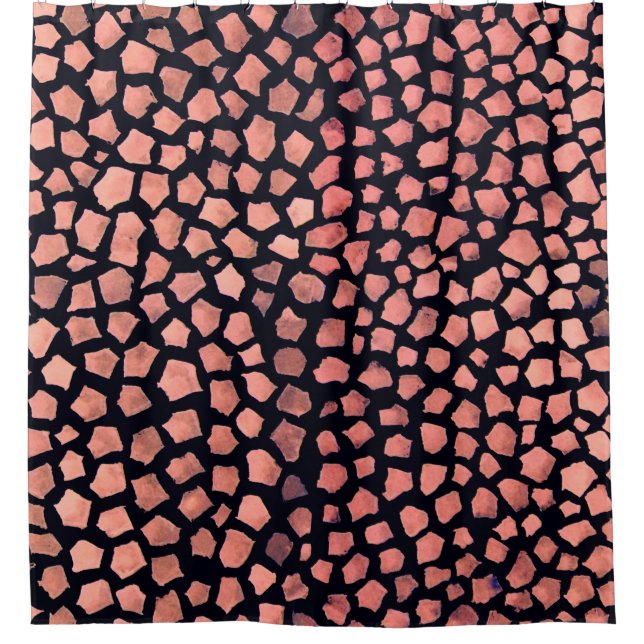 Africa skin seamless pattern shower curtain (Front)