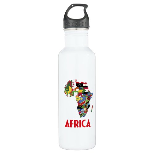 Africa States Stainless Steel Water Bottle