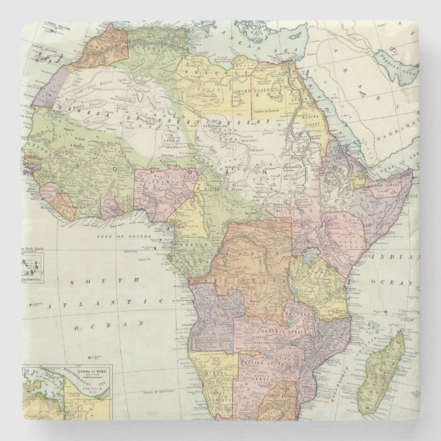 Africa, Suez Canal Stone Coaster (Front)