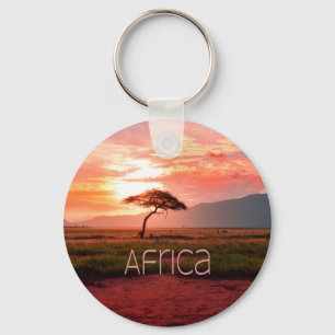 Africa Sunset African Keychain
