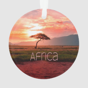 Africa Sunset African Ornament