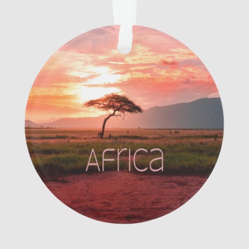 Africa Sunset African Ornament