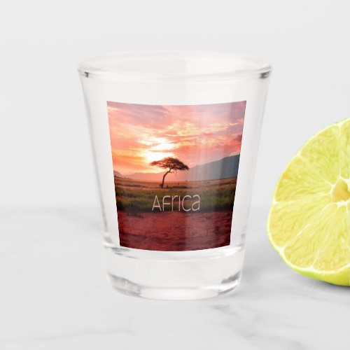 Africa Sunset African Shot Glass