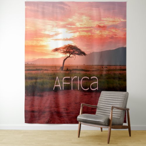 Africa Sunset African Tapestry