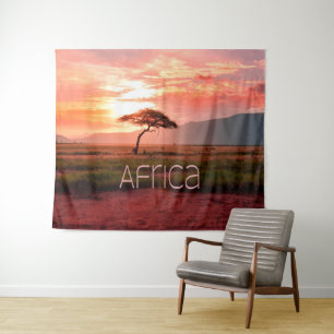 Africa Sunset African Tapestry