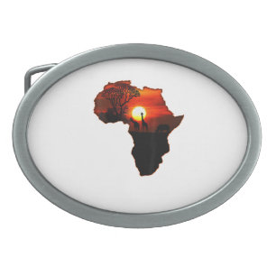 Africa T Shirt Map Of Africa Tee South African Sun Belt Buckle