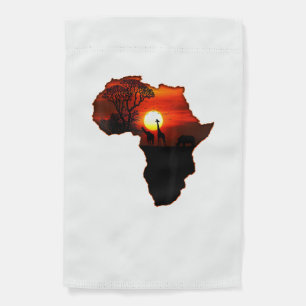 Africa T Shirt Map Of Africa Tee South African Sun Garden Flag