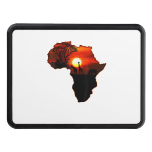 Africa T Shirt Map Of Africa Tee South African Sun Hitch Cover