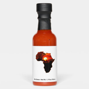 Africa T Shirt Map Of Africa Tee South African Sun Hot Sauces