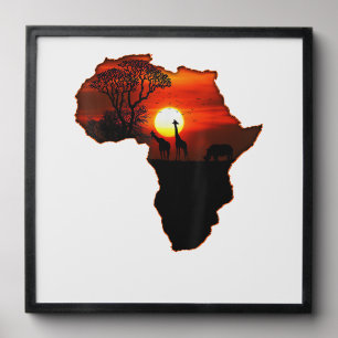 Africa T Shirt Map Of Africa Tee South African Sun Peel And Stick Photo Tile