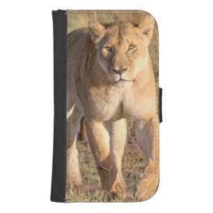 Africa, Tanzania, Serengeti. Lion And Lioness Galaxy S4 Wallet Case