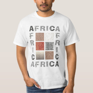 Africa - text and texture wild animal T-Shirt