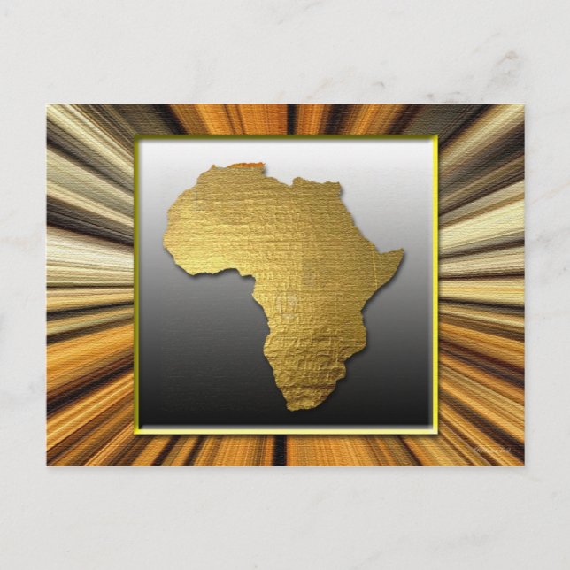 Africa The Land of Gold Postcard (Front)