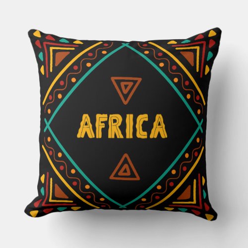 Africa Throw Pillow