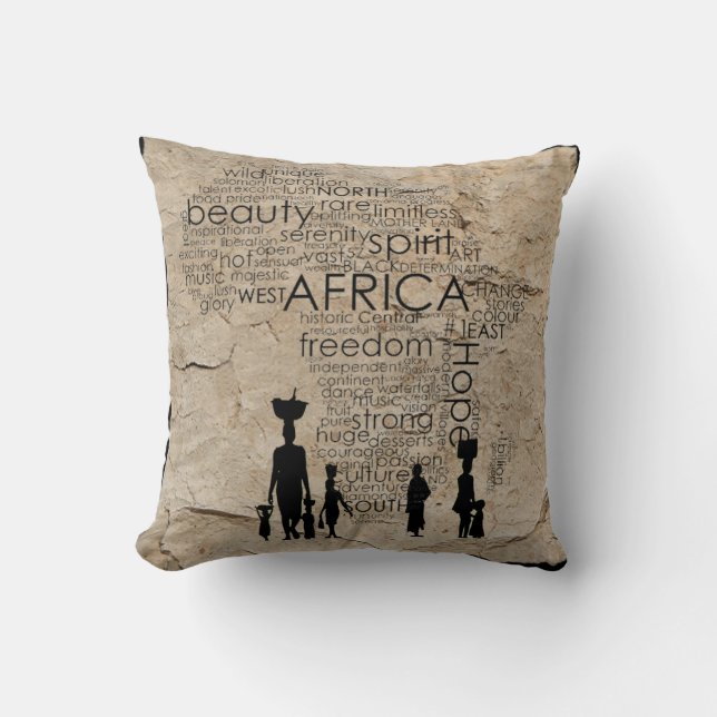 AFRICA THROW PILLOW (Front)