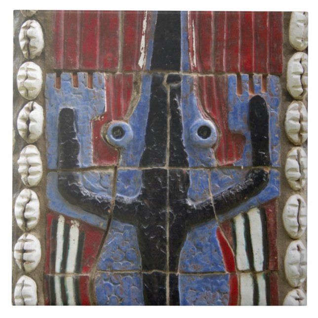 Africa, Togo, Kpalime. Artisan handicraft center Tile (Front)