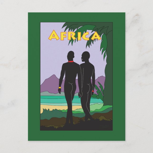 Africa Travel Gay Postcard (Front)