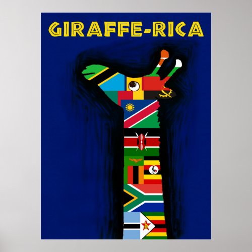 Africa travel poster