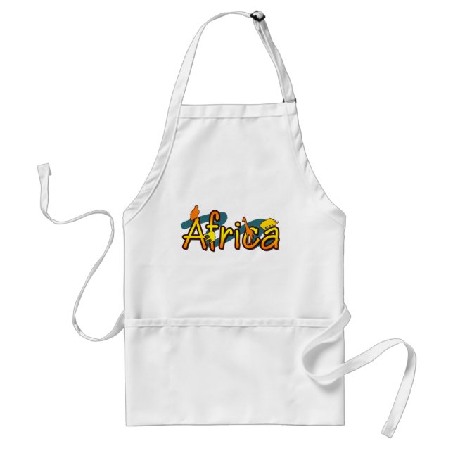 Africa trendy cool and fun design bbq aprons (Front)