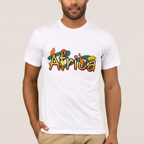 Africa trendy cool and fun design mens t_shirts
