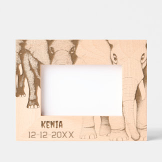 Africa trip memory engraved frames