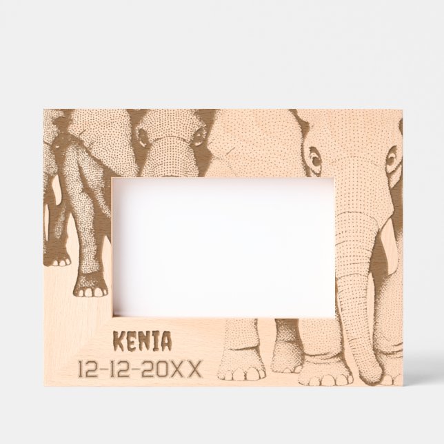 Africa trip memory engraved frames (Front)