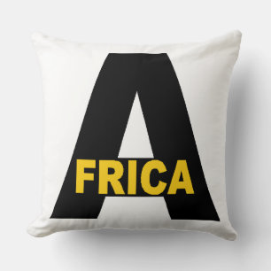AFRICA white decorative cushion