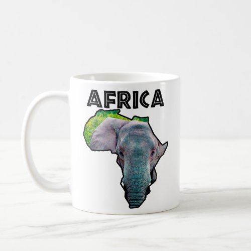 Africa Wildlife Continent Elephant Bull 3  Coffee Mug
