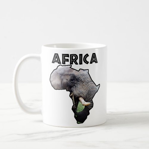 Africa Wildlife Continent Elephant Bull  Coffee Mug