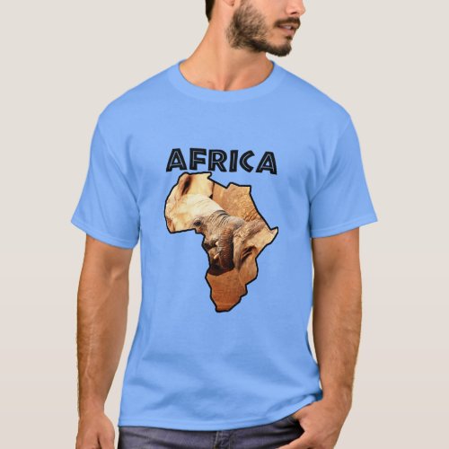 Africa Wildlife Continent Elephant Tug of War  T_Shirt