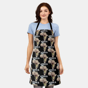 Africa Wildlife Continent White Elephant Splash Apron