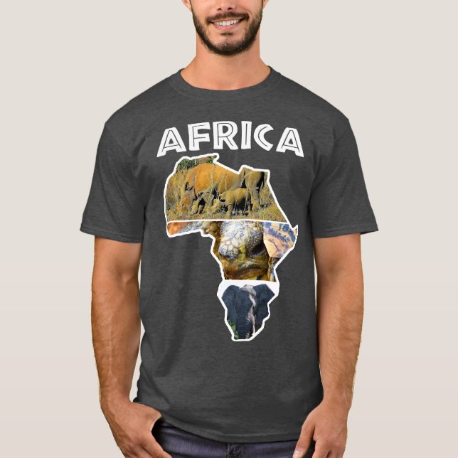 Africa Wildlife Map Trio Shirt (Front)