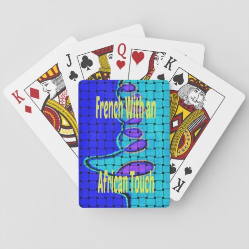 Africa  with a  French Touch Playing Cards