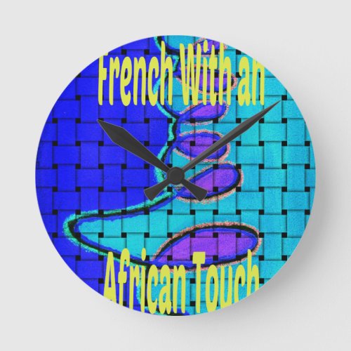 Africa  with a  French Touch Round Clock