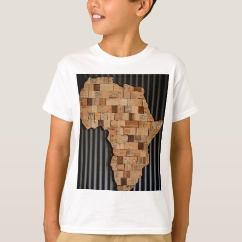 Africa with wood T_Shirt